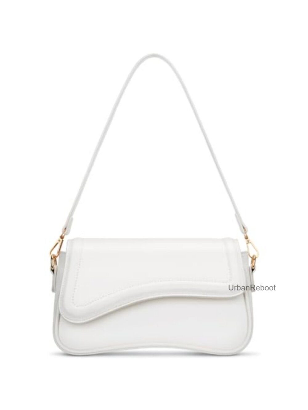 PU Leather Small Hobo Shoulder Bag Detachable Chain Crossbody Clutch Purse